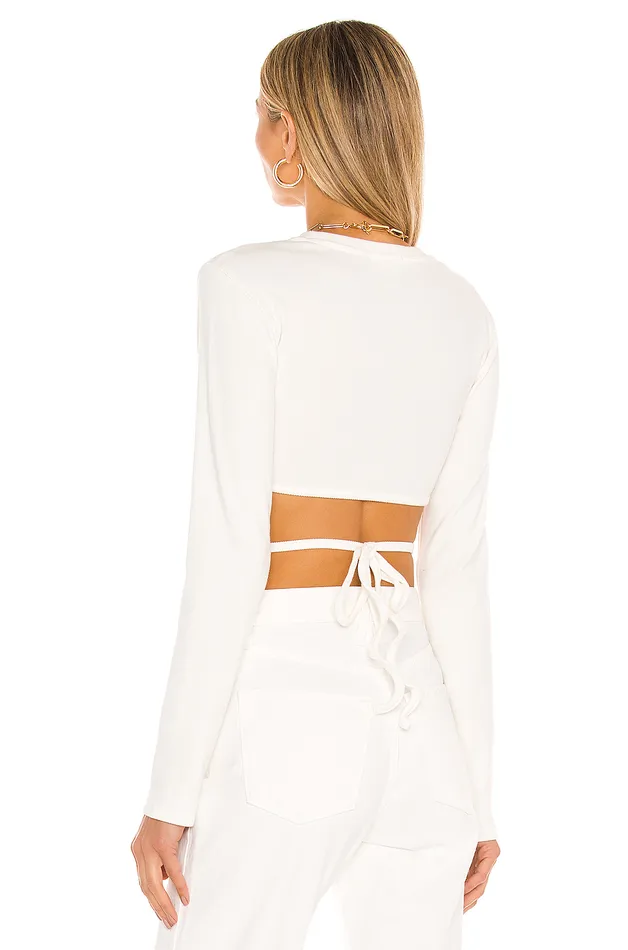 Waist Tie Tee White Women Lovers and Friends Tops Waist Tie Tee White Women Lovers and Friends Tops