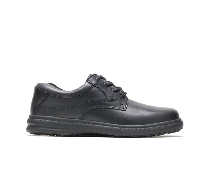 Walking Shoes Glen Black Leather Hush Puppies Men