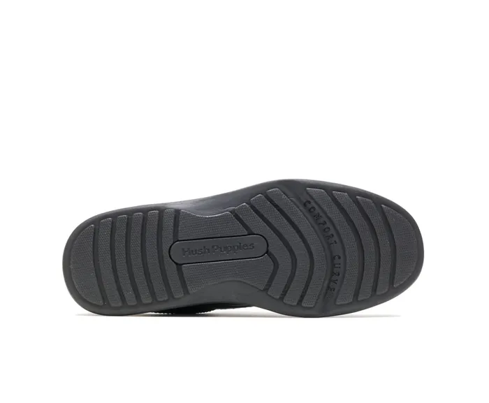 Walking Shoes Glen Black Leather Hush Puppies Men Walking Shoes Glen Black Leather Hush Puppies Men