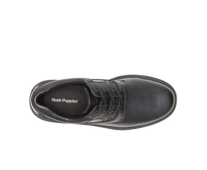 Walking Shoes Glen Black Leather Hush Puppies Men Walking Shoes Glen Black Leather Hush Puppies Men