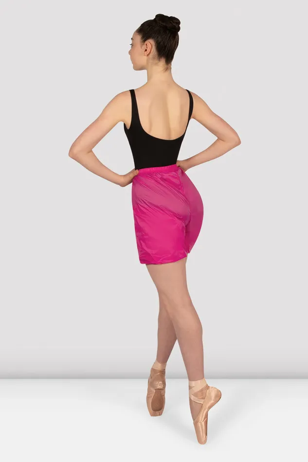 Warmups Bloch Children Girls Ripstop Shorts Raspberry