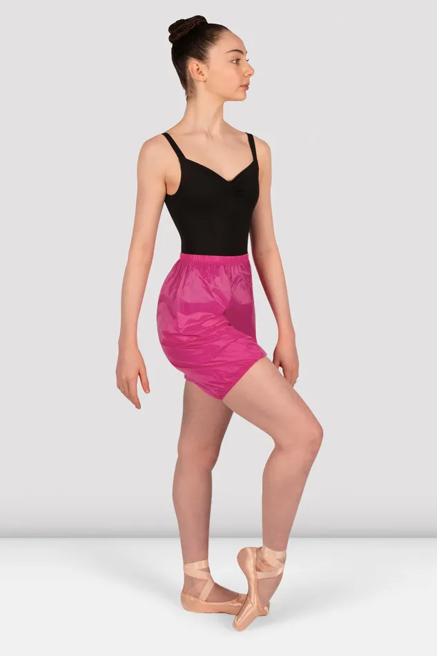 Warmups Bloch Children Girls Ripstop Shorts Raspberry