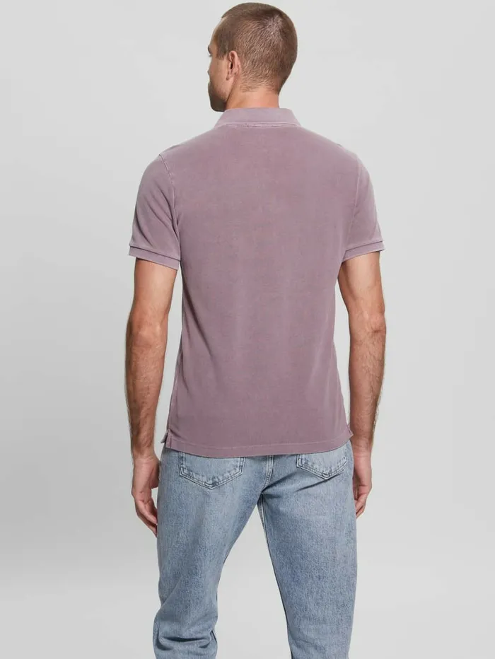 Washed Polo Regal Plum Men Shirts GUESS