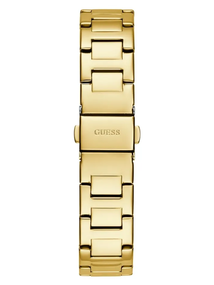 Watches GUESS Women GoldTone Studded Analog Watch Gold
