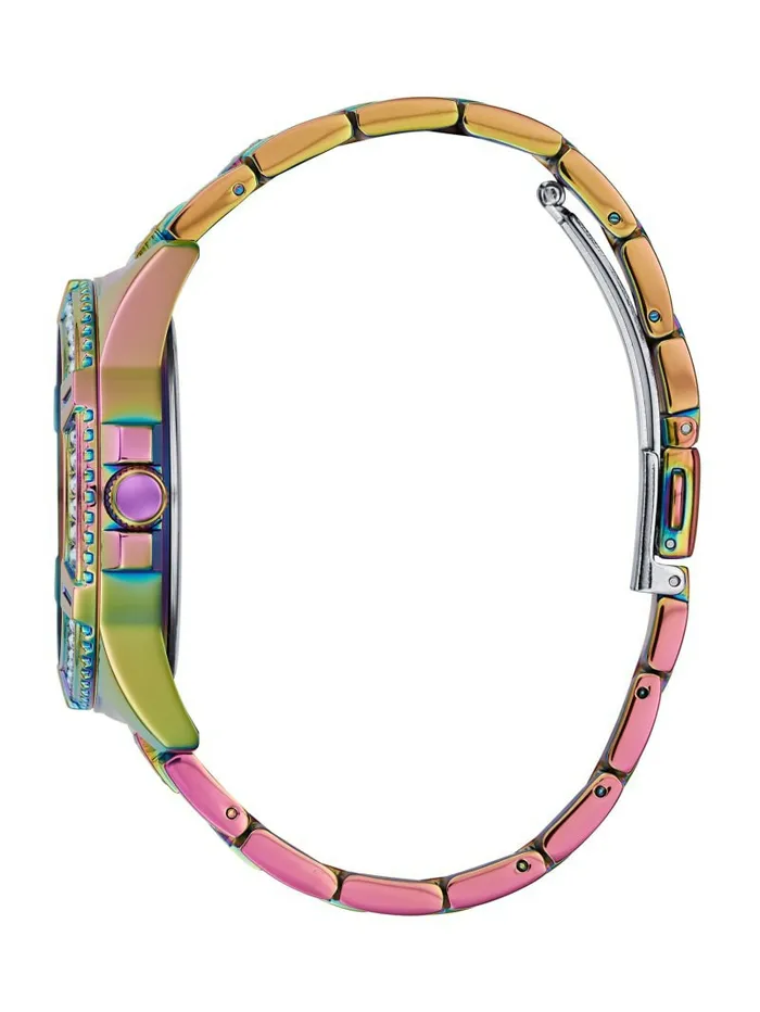 Watches Iridescent Crystal Multifunction Watch Multi 8211 GUESS Women Watches Iridescent Crystal Multifunction Watch Multi 8211 GUESS Women