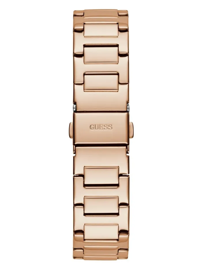 Watches Rose GoldTone Crystal Multifunction Watch Rose Gold GUESS Women Watches Rose GoldTone Crystal Multifunction Watch Rose Gold GUESS Women