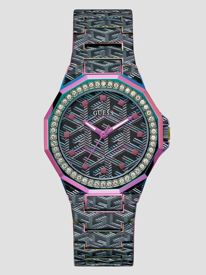 Watches Women GUESS MultiTone GCube Analog Watch Multi