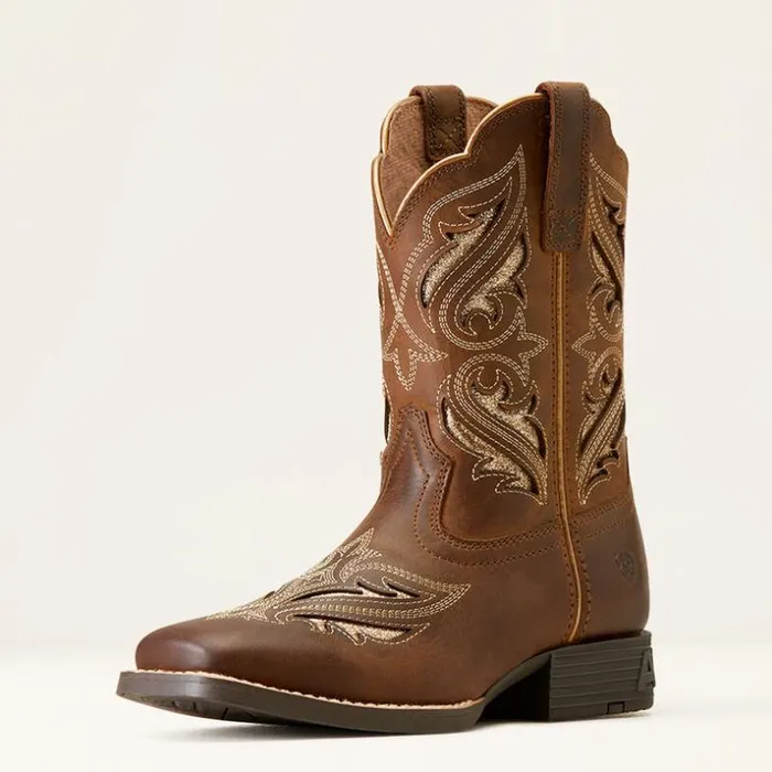 Western Boots and Shoes Kids Ariat Round Up Bliss Western Boot Sassy Brown