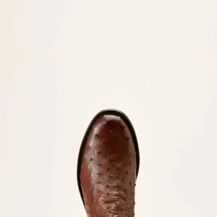 Western Boots Men Ariat Bench Made Clanton Western Boot Bourbon Full Quill Ostrich Western Boots Men Ariat Bench Made Clanton Western Boot Bourbon Full Quill Ostrich