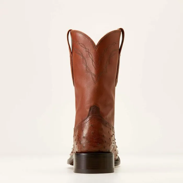 Western Boots Men Ariat Bench Made Clanton Western Boot Bourbon Full Quill Ostrich Western Boots Men Ariat Bench Made Clanton Western Boot Bourbon Full Quill Ostrich