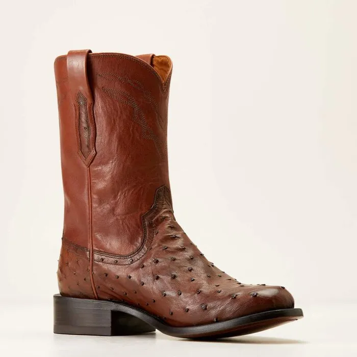 Western Boots Men Ariat Bench Made Clanton Western Boot Bourbon Full Quill Ostrich Western Boots Men Ariat Bench Made Clanton Western Boot Bourbon Full Quill Ostrich