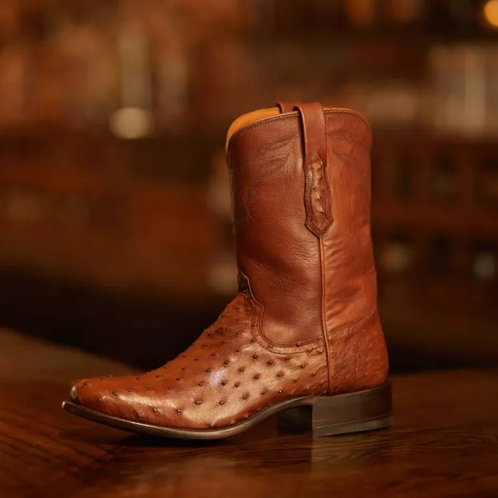 Western Boots Men Ariat Bench Made Clanton Western Boot Bourbon Full Quill Ostrich Western Boots Men Ariat Bench Made Clanton Western Boot Bourbon Full Quill Ostrich