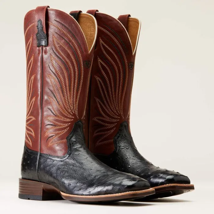 Western Boots Men Ariat Brandin039 Ultra Western Boot Jet Black Full Quill Ostrich Western Boots Men Ariat Brandin039 Ultra Western Boot Jet Black Full Quill Ostrich