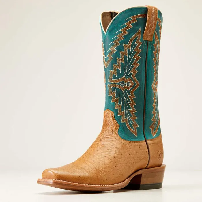 Western Boots Men Ariat Futurity Slider Western Boot Antique Saddle Smooth Quill Os
