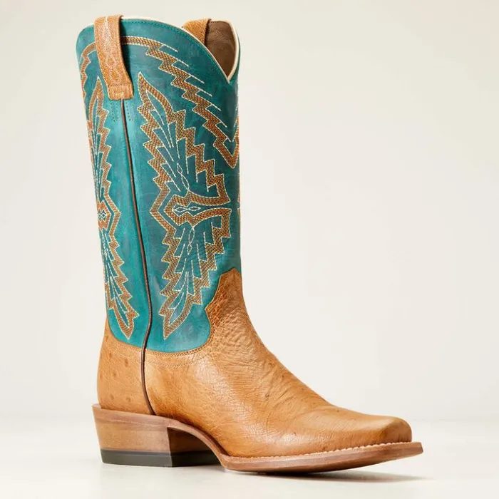 Western Boots Men Ariat Futurity Slider Western Boot Antique Saddle Smooth Quill Os