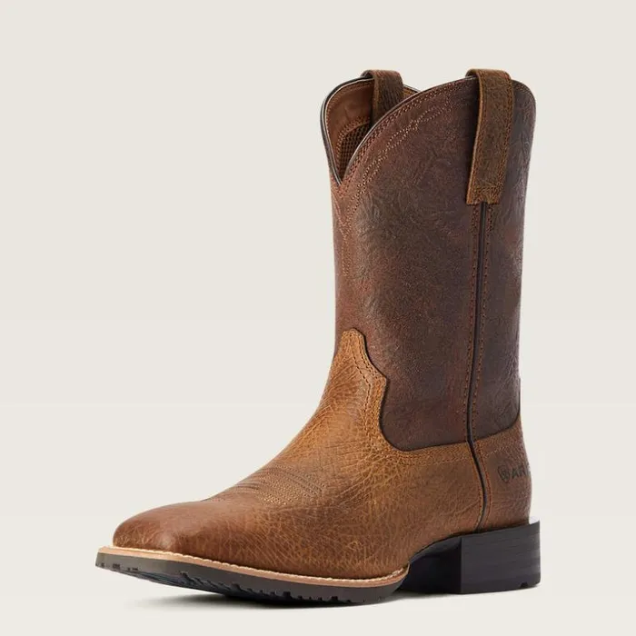 Western Boots Men Ariat Hybrid Grit Western Boot Earth