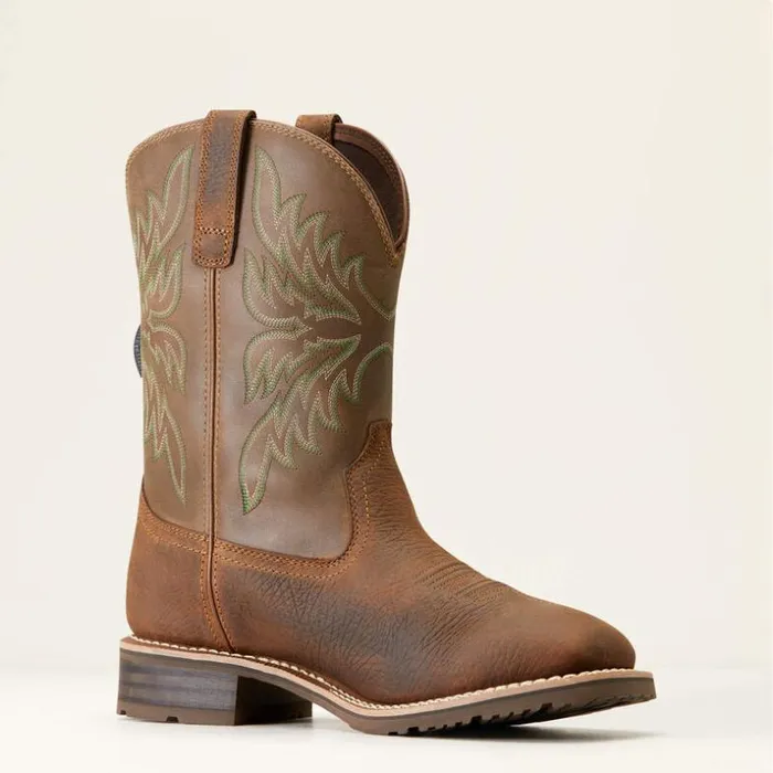 Western Boots Men Ariat Hybrid Rancher BOA Waterproof Cowboy Boot Acorn Brown Western Boots Men Ariat Hybrid Rancher BOA Waterproof Cowboy Boot Acorn Brown