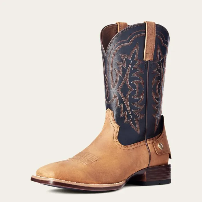 Western Boots Men Ariat Ryden Ultra EZ Zip Western Boot Status Brown