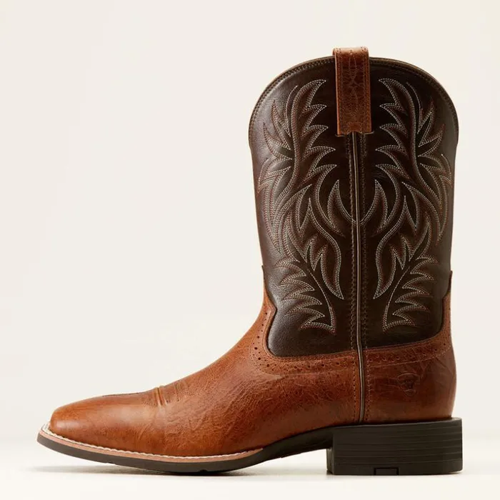 Western Boots Men Ariat Sport Wide Square Toe Western Boot Tan Bomber Western Boots Men Ariat Sport Wide Square Toe Western Boot Tan Bomber