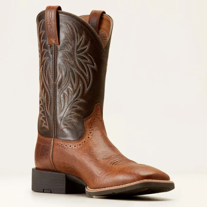 Western Boots Men Ariat Sport Wide Square Toe Western Boot Tan Bomber Western Boots Men Ariat Sport Wide Square Toe Western Boot Tan Bomber