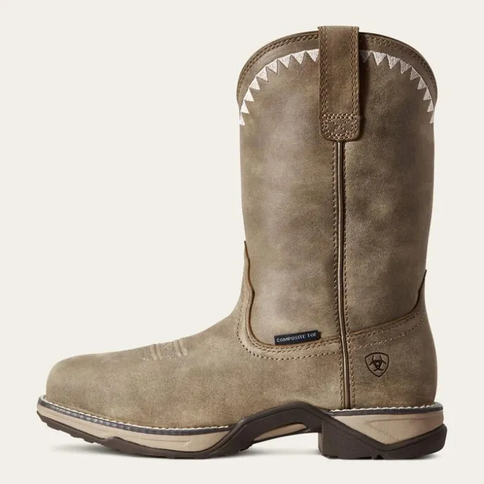 Western Boots Women Ariat Anthem Deco Composite Toe Work Boot Brown Bomber Western Boots Women Ariat Anthem Deco Composite Toe Work Boot Brown Bomber