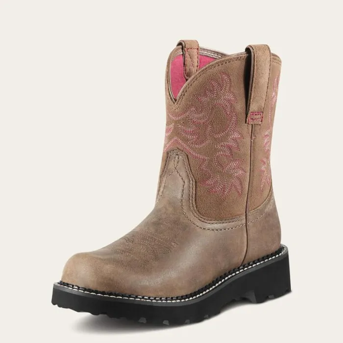 Western Boots Women Ariat Fatbaby Western Boot Brown Bomber