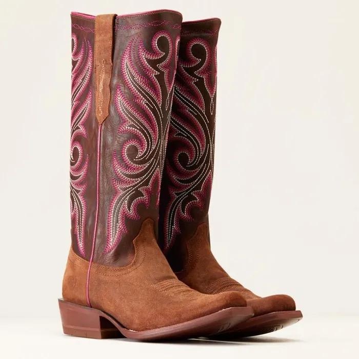 Western Boots Women Ariat Futurity Starlight StretchFit Western Boot Terracotta Roughout Western Boots Women Ariat Futurity Starlight StretchFit Western Boot Terracotta Roughout