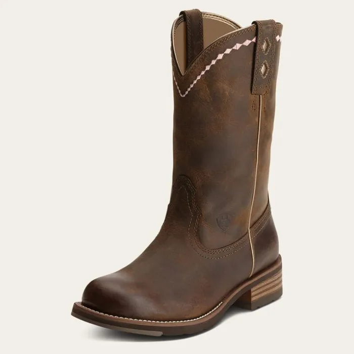 Western Boots Women Ariat Unbridled Roper Western Boot Distressed Brown