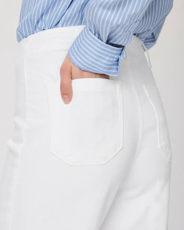 Wide Leg Nellie Wide Leg Jean 8211 Crisp White PAIGE Women Wide Leg Nellie Wide Leg Jean 8211 Crisp White PAIGE Women