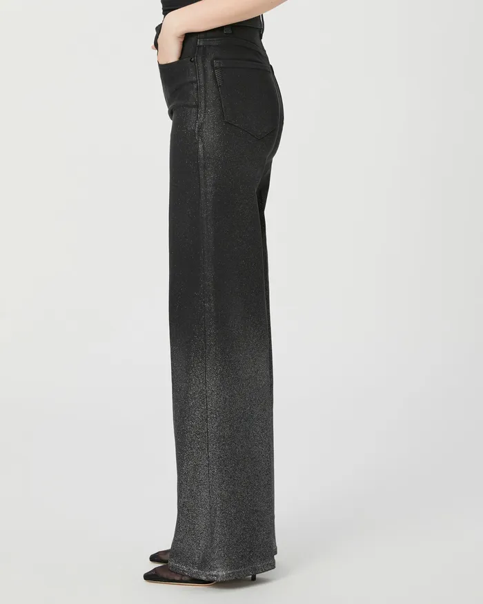 Wide Leg Women Sasha Wide Leg Jean 8211 BlackSilver Glitter Ombre Luxe Coating PAIGE Wide Leg Women Sasha Wide Leg Jean 8211 BlackSilver Glitter Ombre Luxe Coating PAIGE