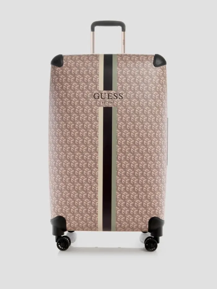 Wilder G Cube 288243 8Wheel Suitcase Espresso Logo Luggage and Travel Bags GUESS WomenMen Wilder G Cube 288243 8Wheel Suitcase Espresso Logo Luggage and Travel Bags GUESS WomenMen