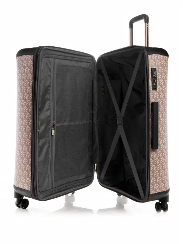 Wilder G Cube 288243 8Wheel Suitcase Espresso Logo Luggage and Travel Bags GUESS WomenMen Wilder G Cube 288243 8Wheel Suitcase Espresso Logo Luggage and Travel Bags GUESS WomenMen