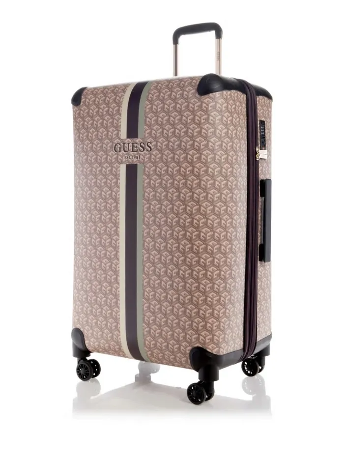 Wilder G Cube 288243 8Wheel Suitcase Espresso Logo Luggage and Travel Bags GUESS WomenMen Wilder G Cube 288243 8Wheel Suitcase Espresso Logo Luggage and Travel Bags GUESS WomenMen