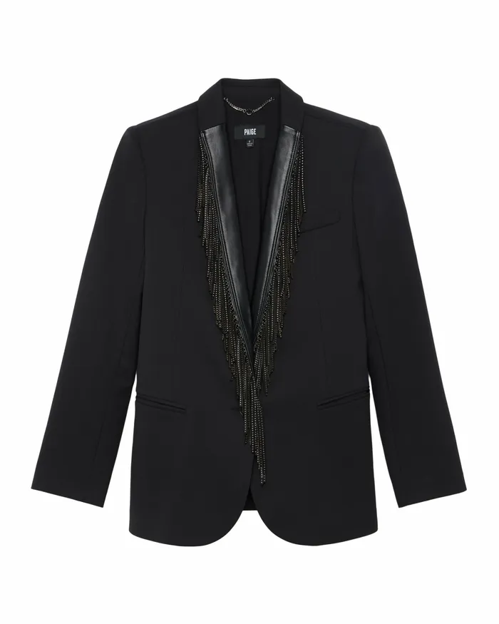 Women 20th Anniversary Capsule Fleetwood Blazer 8211 Black Jackets and Coats PAIGE