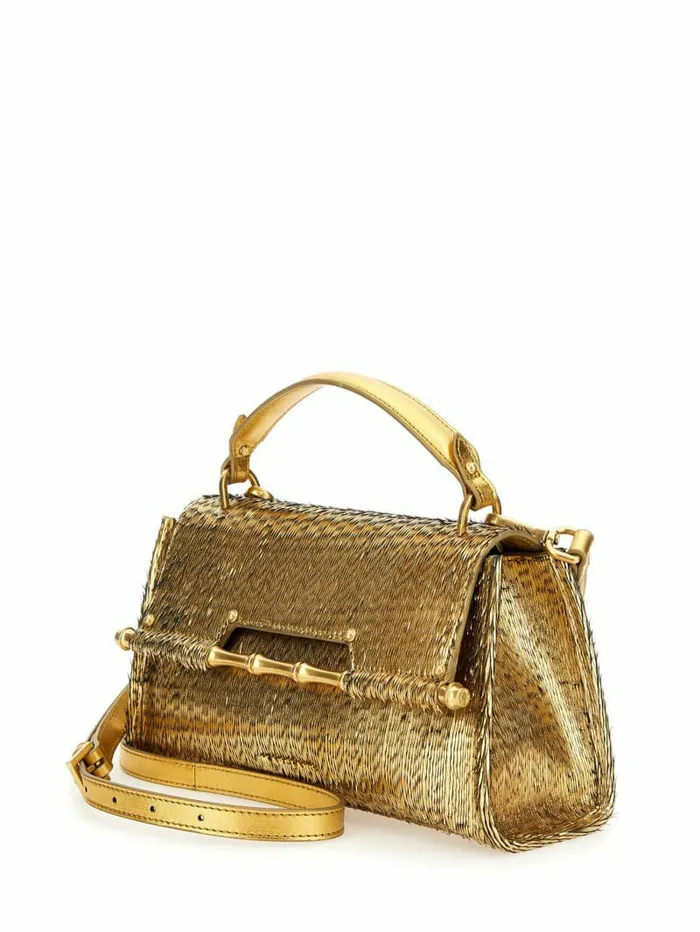 Women Alia Textured Satchel SilverGold Handbags GUESS Women Alia Textured Satchel SilverGold Handbags GUESS
