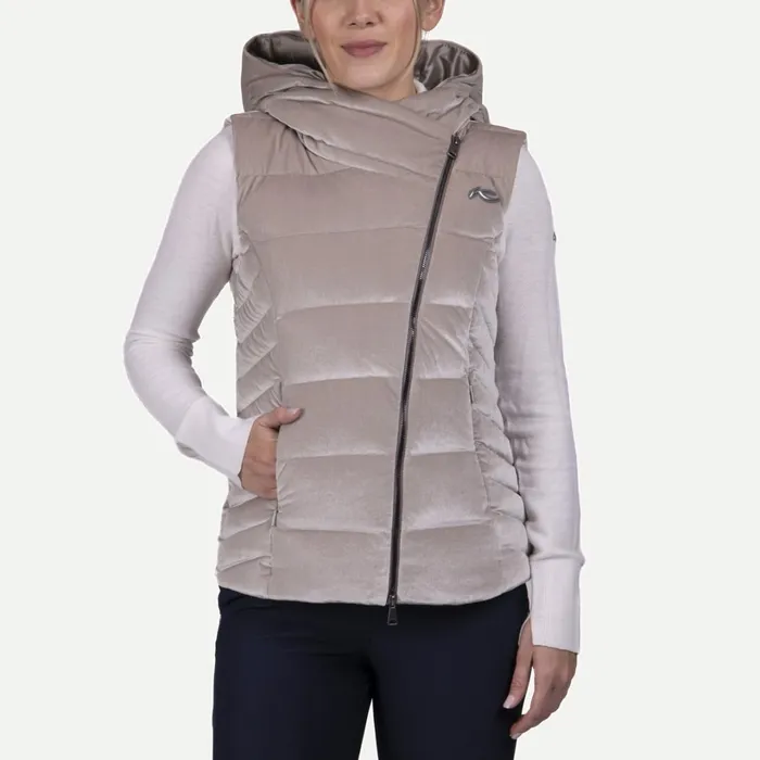 Women Alina Velvet Vest 8211 Insulated Down Vest Tiramisu KJUS Jackets and Vests Women Alina Velvet Vest 8211 Insulated Down Vest Tiramisu KJUS Jackets and Vests