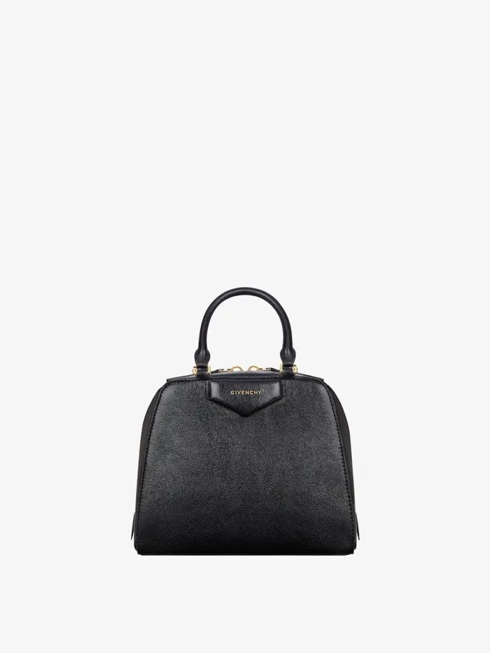 Women Antigona Givenchy Mini Antigona Cube Bag In Leather Black