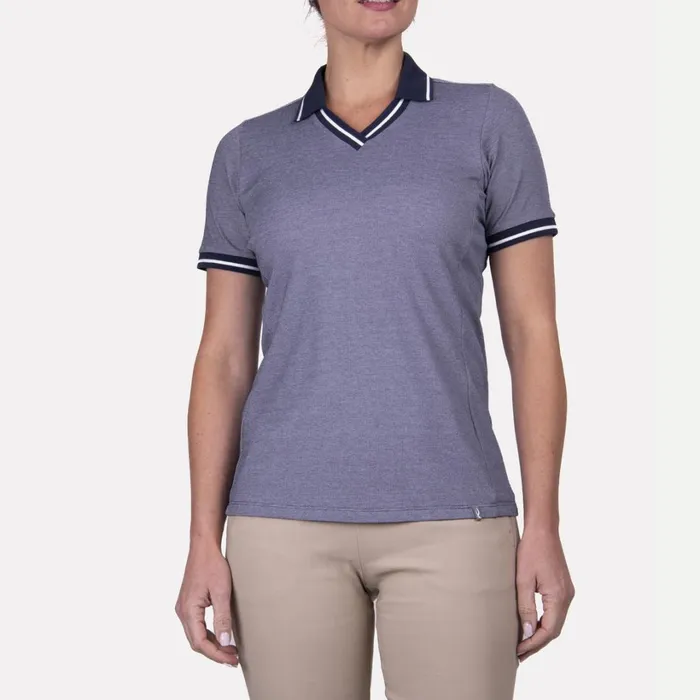 Women Bailey VNeck Polo SS Atlanta Blue KJUS Polos
