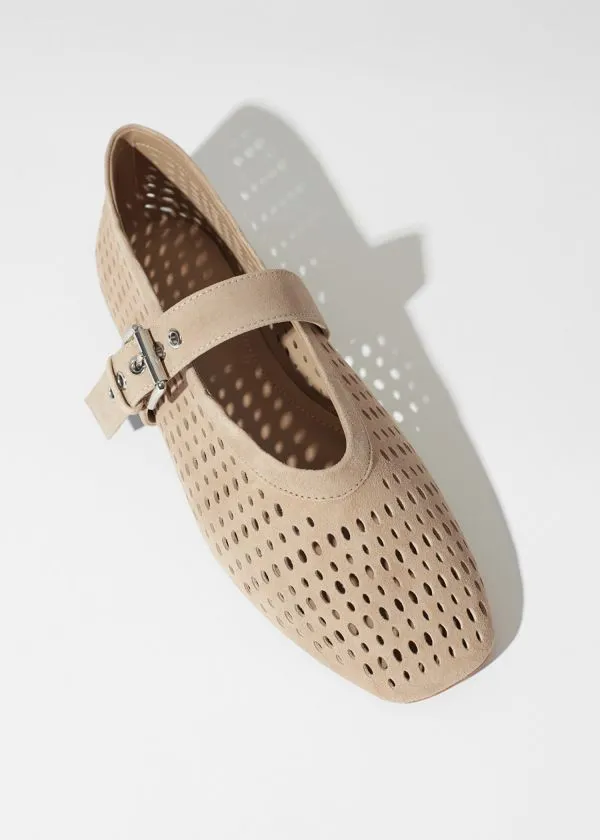Women Ballerinas and Other Stories MaryJane Ballet Flats Beige Women Ballerinas and Other Stories MaryJane Ballet Flats Beige