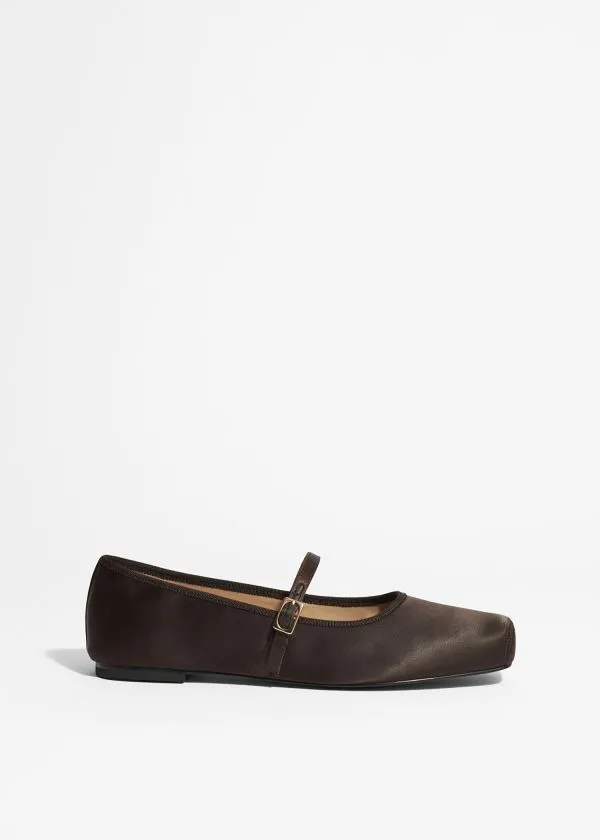 Women Ballerinas and Other Stories SquareToe Ballet Flats Brown