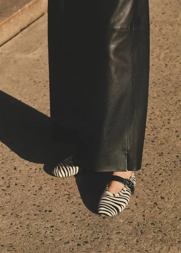 Women Ballerinas and Other Stories ZebraPrint Ballet Flats Blackandwhite Women Ballerinas and Other Stories ZebraPrint Ballet Flats Blackandwhite