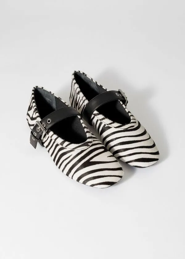 Women Ballerinas and Other Stories ZebraPrint Ballet Flats Blackandwhite Women Ballerinas and Other Stories ZebraPrint Ballet Flats Blackandwhite