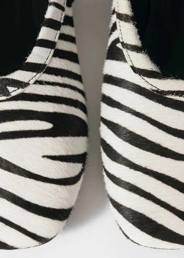 Women Ballerinas and Other Stories ZebraPrint Ballet Flats Blackandwhite Women Ballerinas and Other Stories ZebraPrint Ballet Flats Blackandwhite