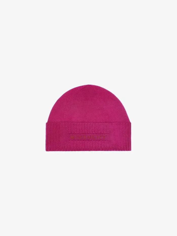 Women Beanies and Caps Givenchy GIVENCHY 4G Beanie In Wool Cyclamen
