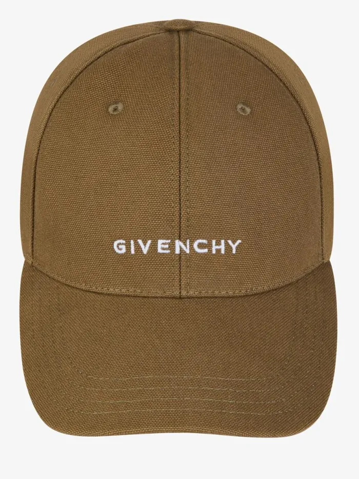 Women Beanies and Caps Givenchy GIVENCHY Cap In Canvas Dark Khaki Women Beanies and Caps Givenchy GIVENCHY Cap In Canvas Dark Khaki