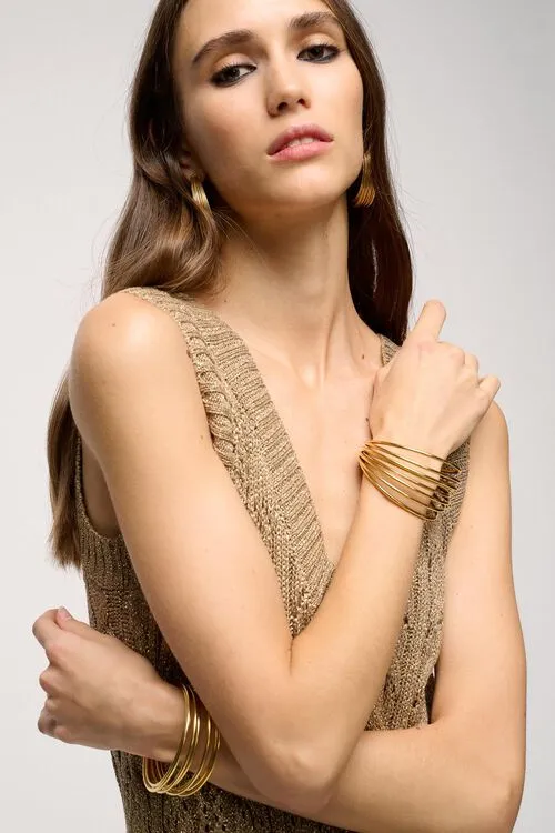 Women Bijoux Luisa Spagnoli Nudum Nudum Gold Women Bijoux Luisa Spagnoli Nudum Nudum Gold