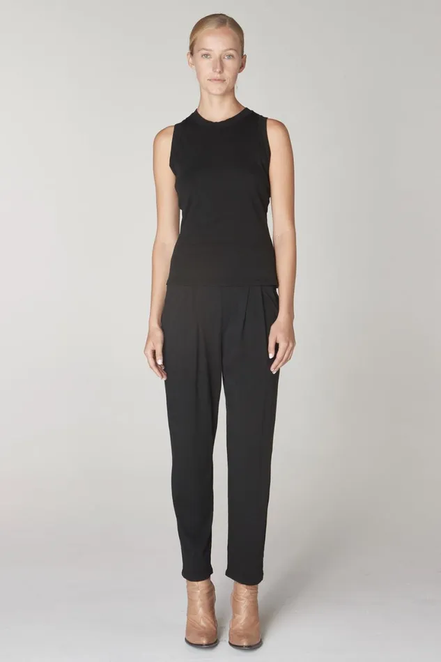Women Black Leigh Tank Raquel Allegra TShirts