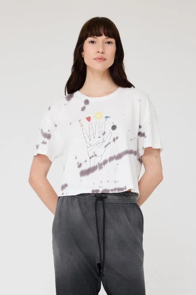 Women Black TieDye Claudia Tee Raquel Allegra TShirts