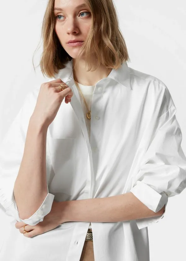 Women Blouses and Shirts and Other Stories Oversized Shirt White