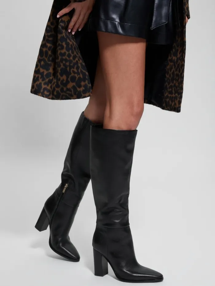 Women Boots and Booties GUESS Lannie KneeHigh Boots Black 001